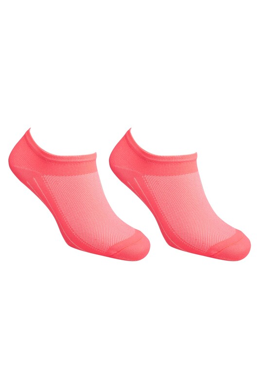 MOSAİC - Woman Bootie Socks 3045 | Neon Pink