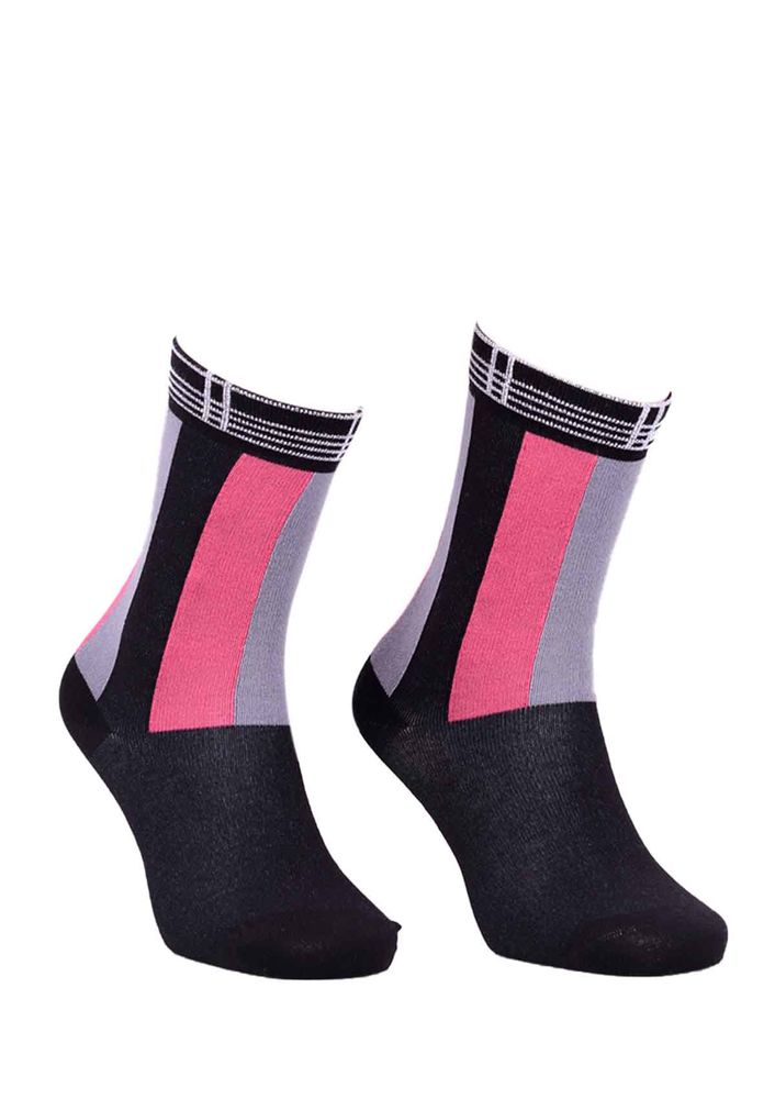 Paktaş Patterned Socks 2587 | Black