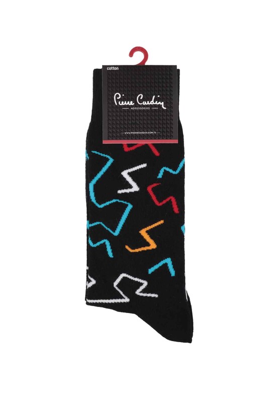 Pierre Cardin Zip Printed Man Socks 203 | Black - Thumbnail