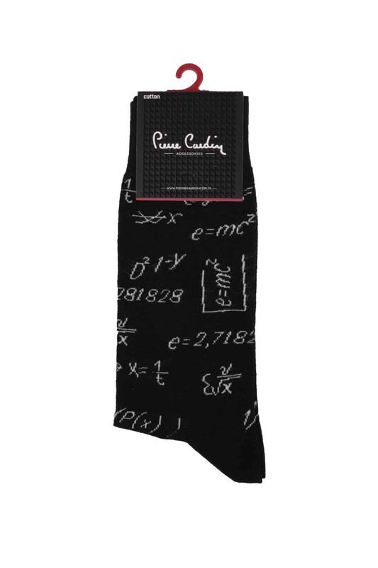 Pierre Cardin Einstein Printed Man Socks 204 | Black - Thumbnail