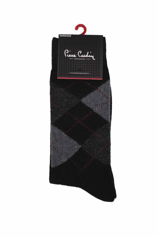 Pierre Cardin Diamond Printed Man Knitted Socks 501 | Black