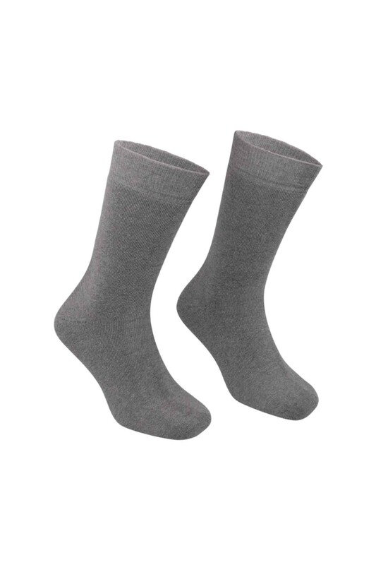 PİERRE CARDİN - Pierre Cardin Man Plain Towel Socks 585 | Gray