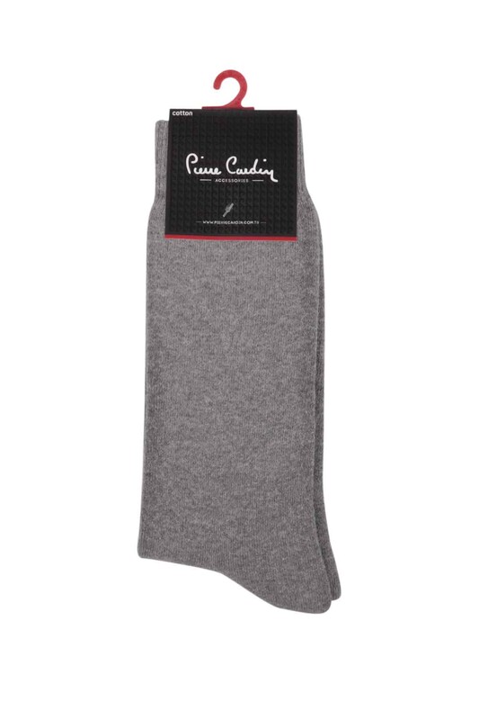 Pierre Cardin Man Plain Towel Socks 585 | Gray - Thumbnail