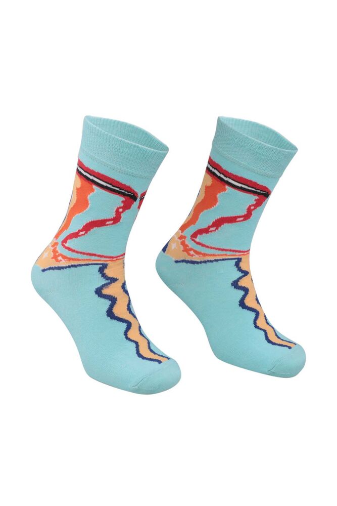 Patterned Socks 9929 | Blue
