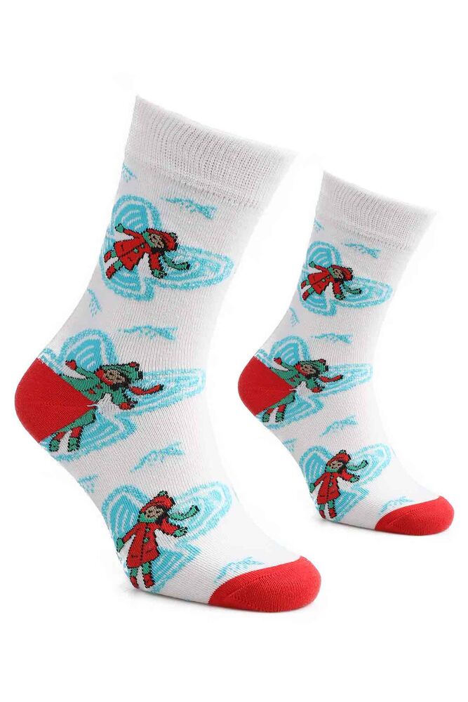 Girl Printed Socks | Turquois