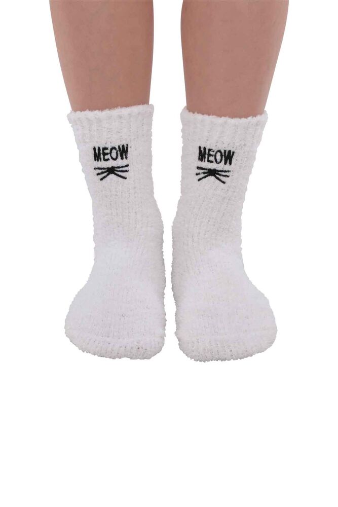 Woman Teddy Printed Socks 48400 | White