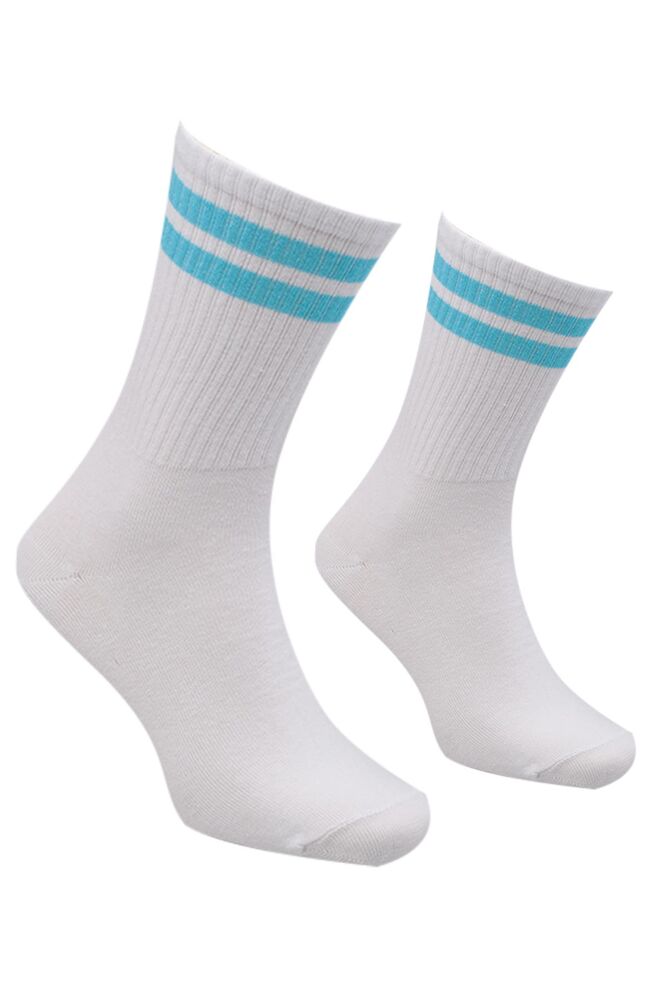 Stripped Man Tennis Socks 7550 | Blue