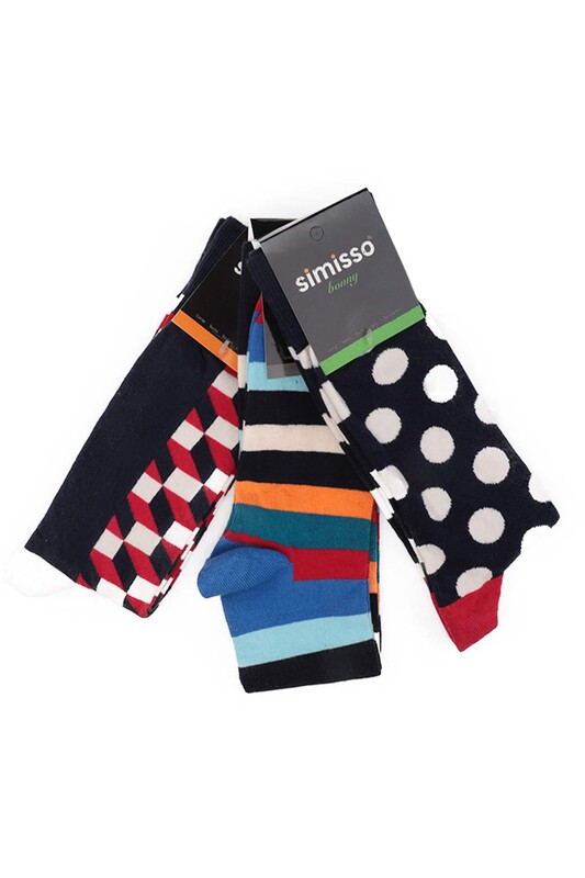 Simisso Colorful Socks Set 3 Pack | Set 80 - Thumbnail
