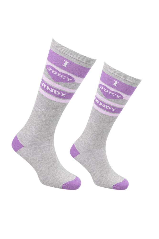 Printed Low-Knee Woman Socks 983 | Lilac