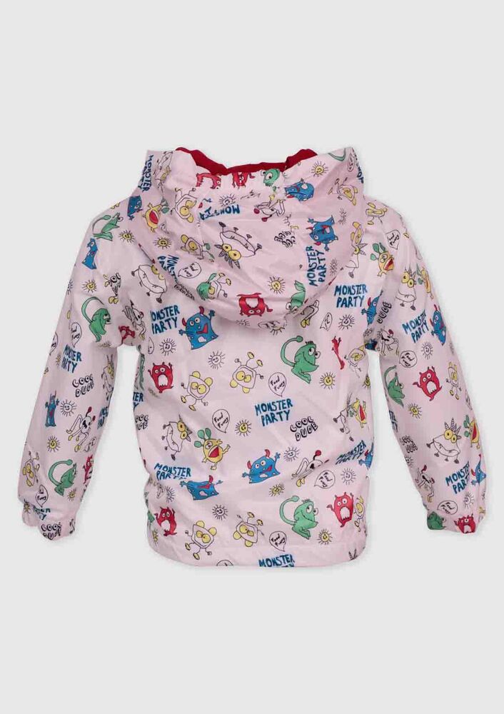 Hippil Baby Square Printed Raincoat | Red