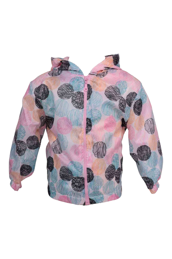 Hippıl Baby Circle Printed Raincoat | Pink