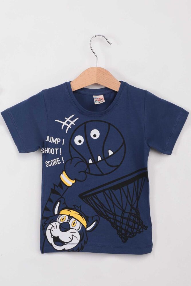 Basketbol Baskılı Erkek Çocuk Tshirt | İndigo