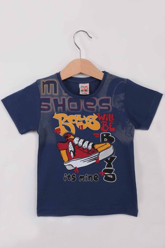 Ayakkabı Baskılı Erkek Çocuk Tshirt | İndigo