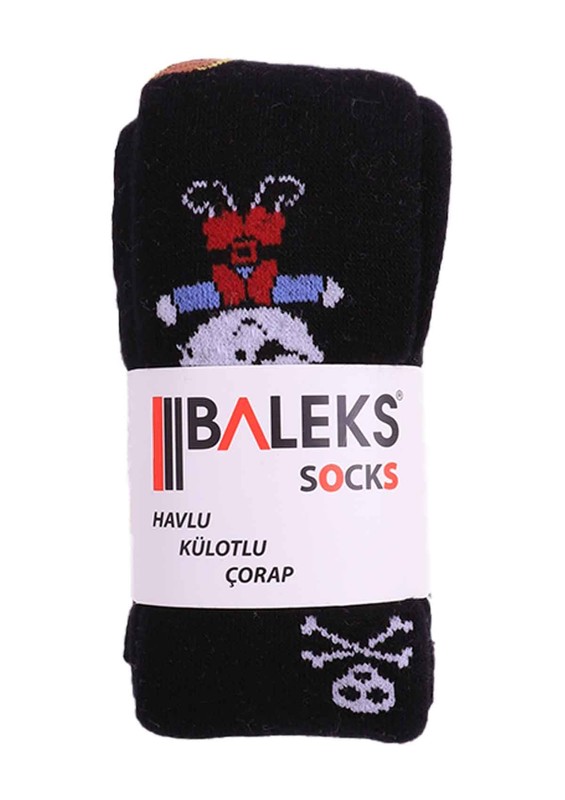 BALEKS - Baleks Havlu Külotlu Çorap 328 | Siyah