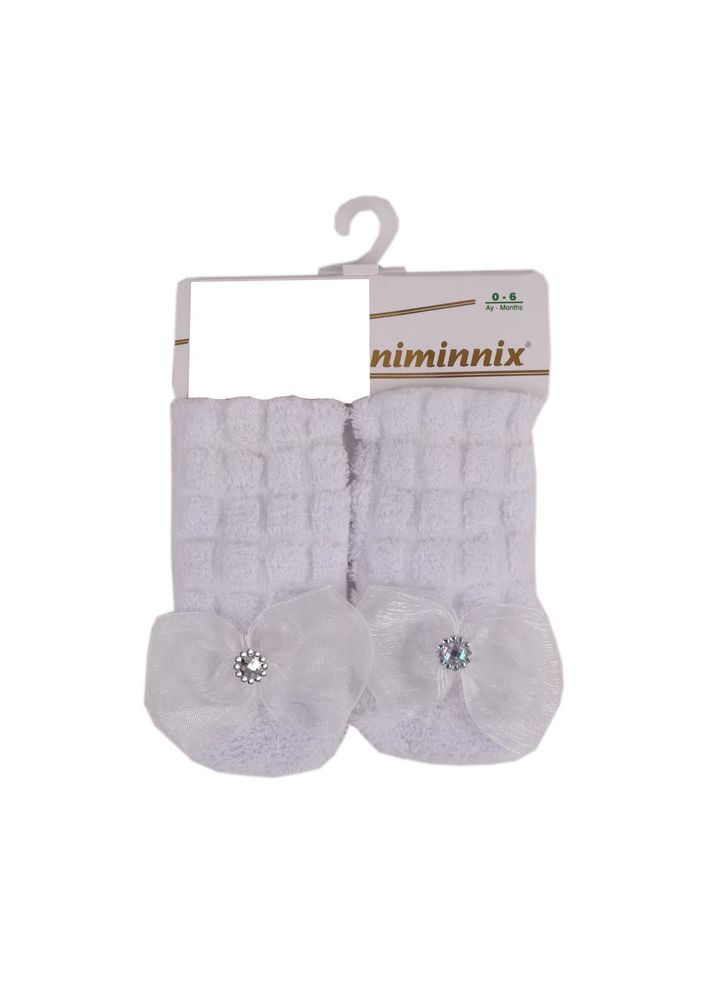 Miniminnix Havlu Çorap 358 | Beyaz