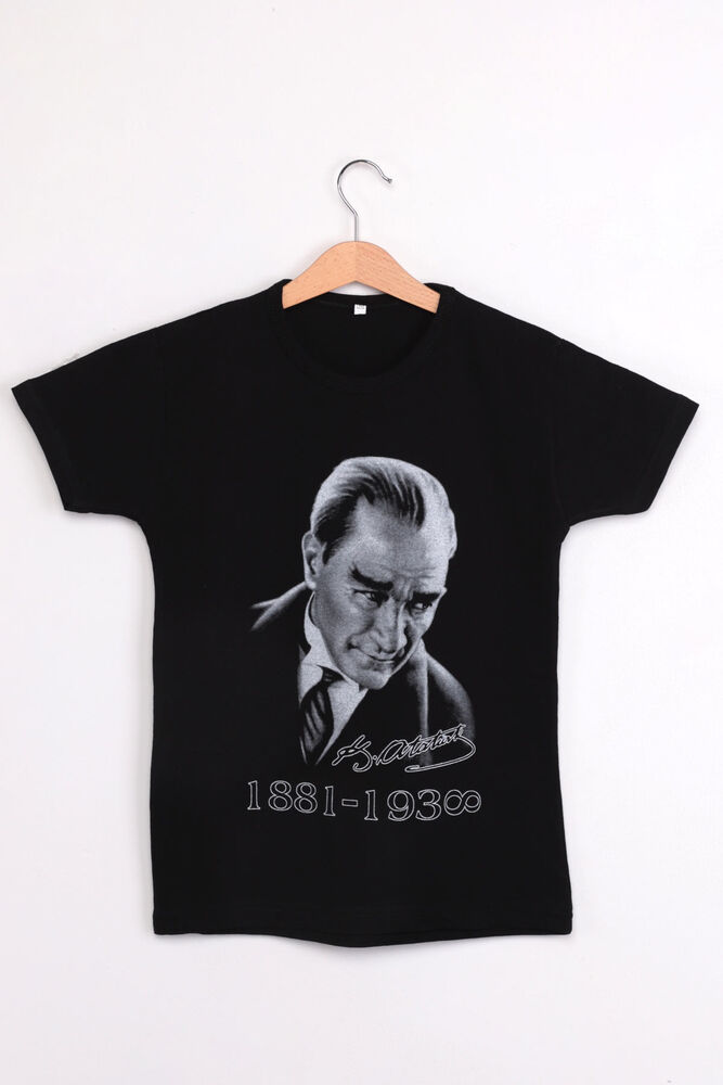 Atatürk Baskılı Tshirt | Siyah