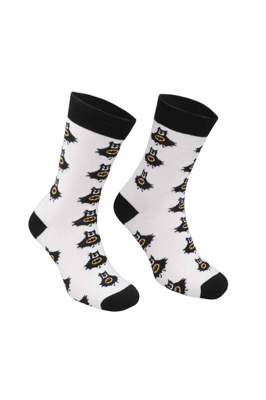 RETRO - Batman Desenli Çorap | Siyah