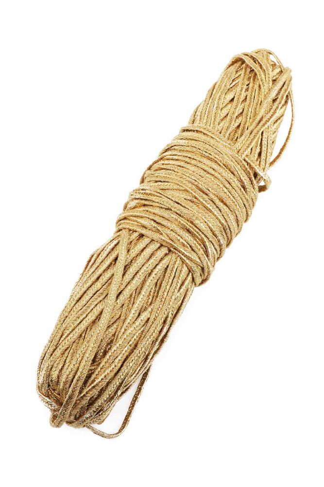 Flat Cord Rope 5 mm Gold 1 m