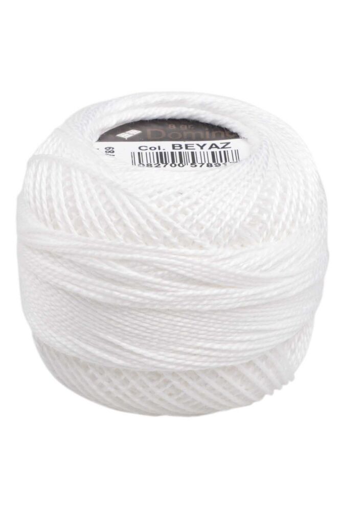 Mercerized Embroidery Thread Domino №8| White