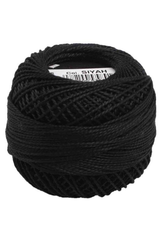 DOMİNO - Mercerized Embroidery Thread Domino №8 | Black