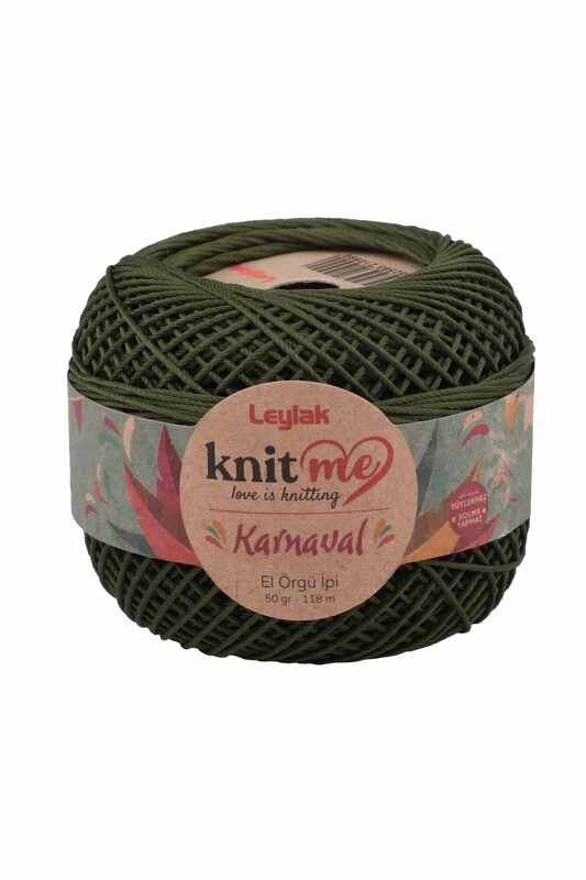 LEYLAK - Lace Crochet Yarn Knit me Karnaval 50 gr.|Army Green 00062
