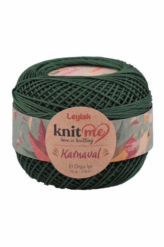 LEYLAK - Lace Crochet Yarn Knit me Karnaval 50 gr.|Dark Green 00063