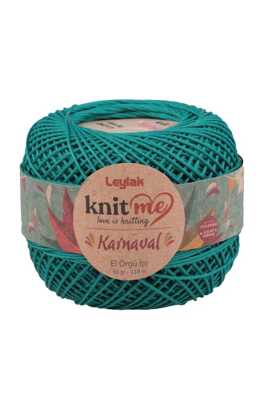 LEYLAK - Lace Crochet Yarn Knit me Karnaval 50 gr.|Petrol Green 04111