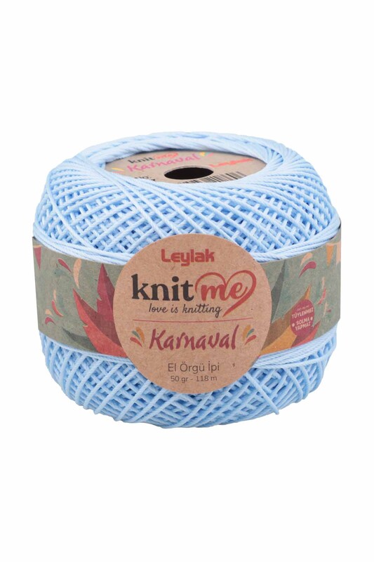 LEYLAK - Lace Crochet Yarn Knit me Karnaval 50 gr.|Baby Blue 08147