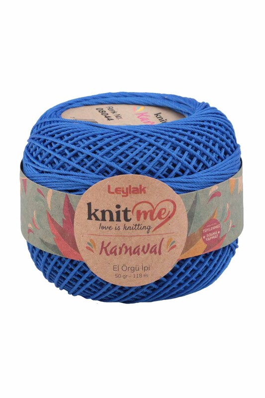 LEYLAK - Lace Crochet Yarn Knit me Karnaval 50 gr.|Sax Blue 08044