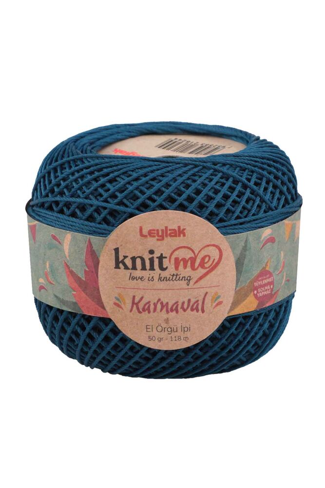 Lace Crochet Yarn Knit me Karnaval 50 gr.|Petrol Blue 03273