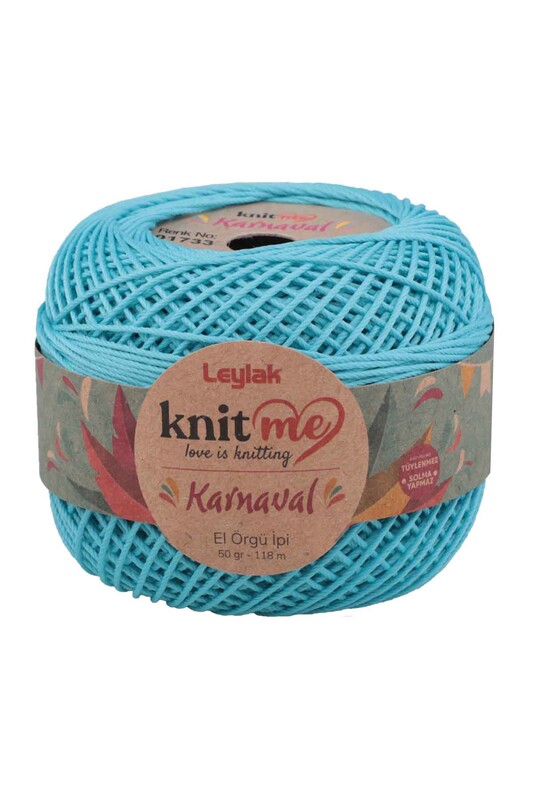 LEYLAK - Lace Crochet Yarn Knit me Karnaval 50 gr.|Turquoise 01733