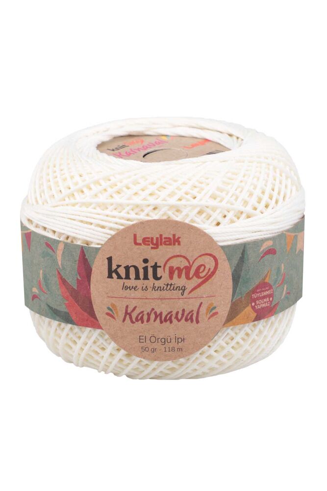 Lace Crochet Yarn Knit me Karnaval 50 gr.|Ecru 04644