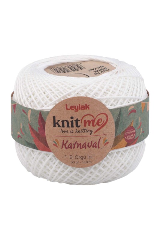 LEYLAK - Lace Crochet Yarn Knit me Karnaval 50 gr.|White-1