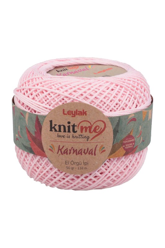 LEYLAK - Lace Crochet Yarn Knit me Karnaval 50 gr.|Light Pink 02261