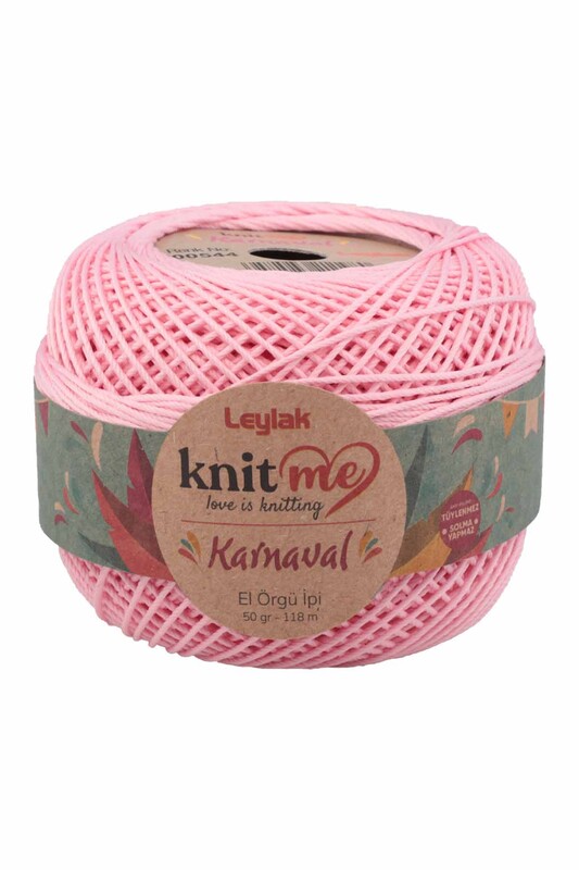 LEYLAK - Lace Crochet Yarn Knit me Karnaval 50 gr.|Light Pink 00544