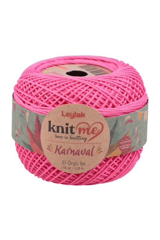 LEYLAK - Lace Crochet Yarn Knit me Karnaval 50 gr.|Dark Pink 08528