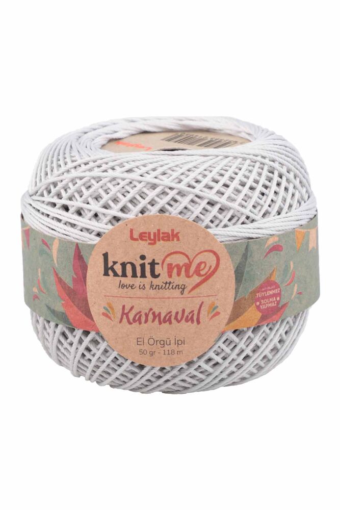 Lace Crochet Yarn Knit me Karnaval 50 gr.|Light Gray 02251