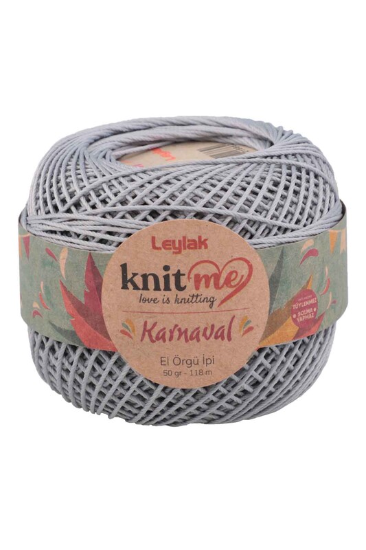 LEYLAK - Lace Crochet Yarn Knit me Karnaval 50 gr.|Light Gray 03850