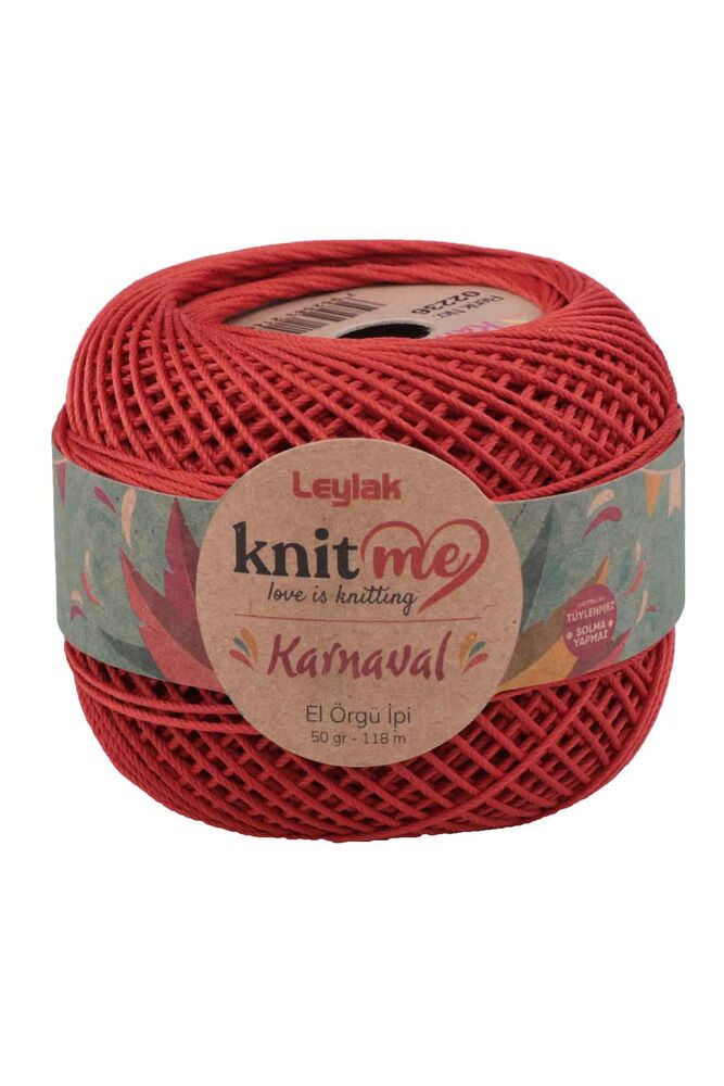 Lace Crochet Yarn Knit me Karnaval 50 gr.|Brick red 02236