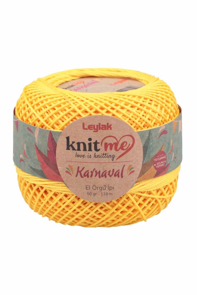 Lace Crochet Yarn Knit me Karnaval 50 gr. | Yellow 06487
