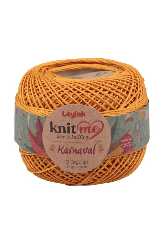 LEYLAK - Lace Crochet Yarn Knit me Karnaval 50 gr.|Mustard Yellow 00071
