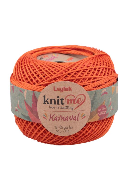 LEYLAK - Lace Crochet Yarn Knit me Karnaval 50 gr.|Orange 00009