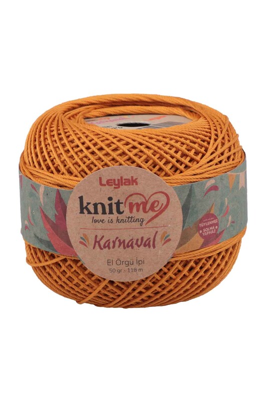 LEYLAK - Lace Crochet Yarn Knit me Karnaval 50 gr.|Mustard Yellow 00073