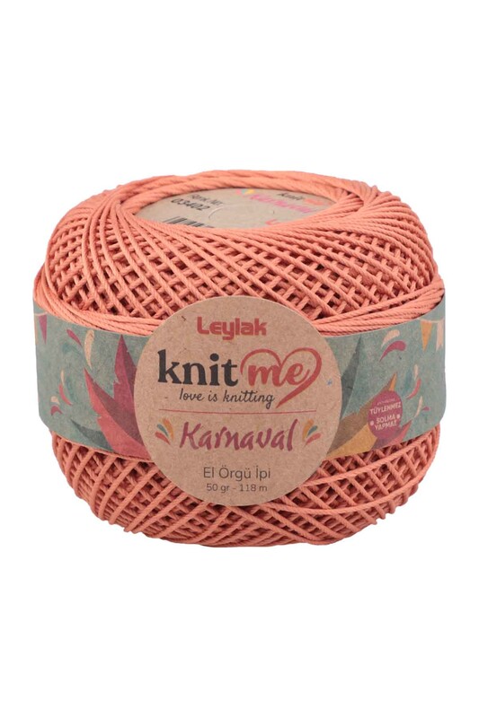 LEYLAK - Lace Crochet Yarn Knit me Karnaval 50 gr.|Dark Salmon 03402