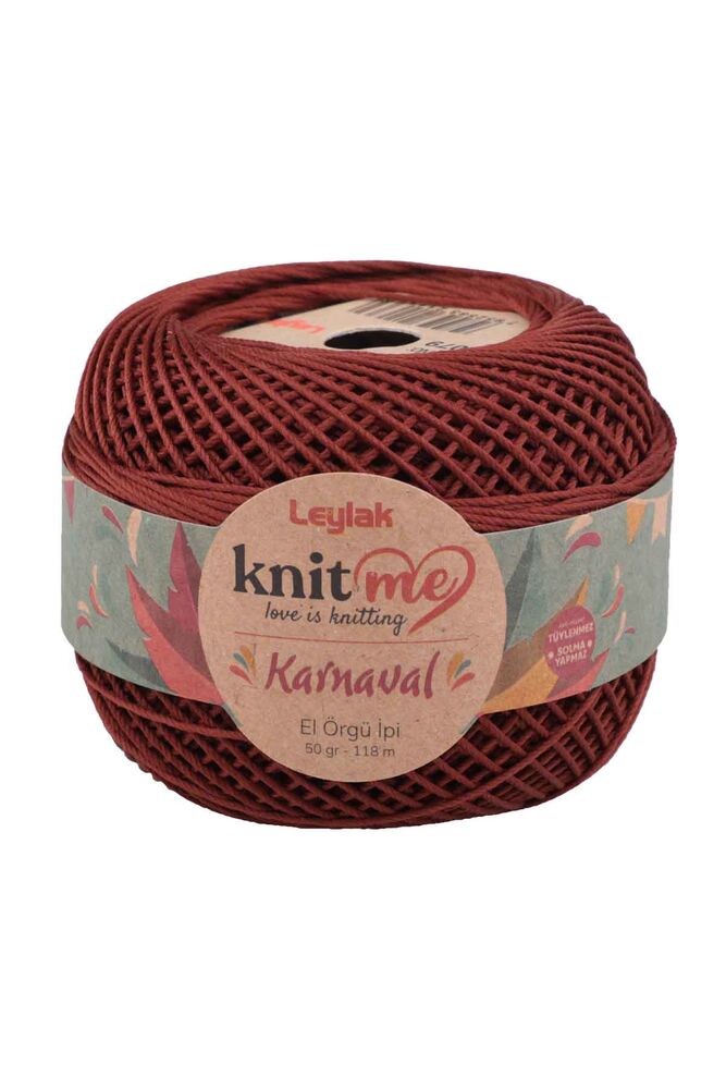 Lace Crochet Yarn Knit me Karnaval 50 gr.|Brown 00079