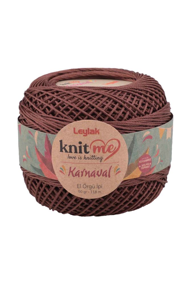 Lace Crochet Yarn Knit me Karnaval 50 gr.|Dark Brown 00080