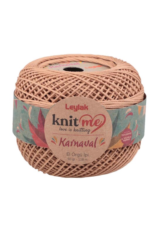LEYLAK - Lace Crochet Yarn Knit me Karnaval 50 gr.|Dark Beige 01779