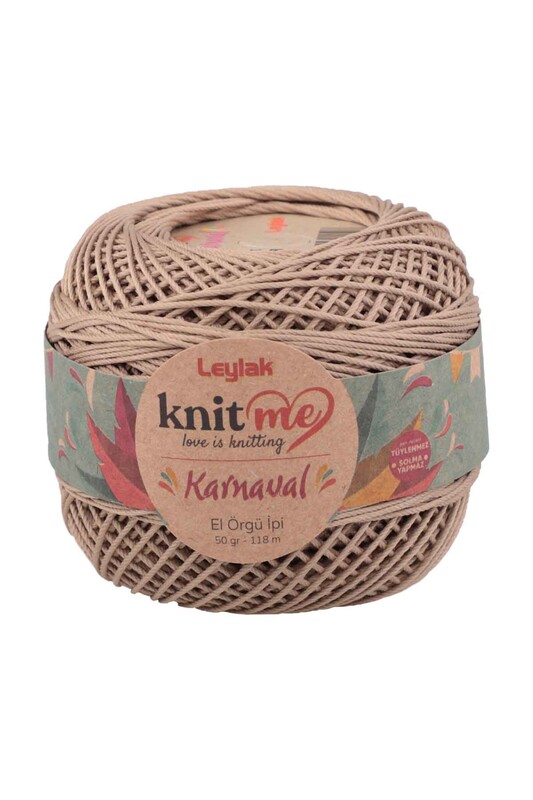 LEYLAK - Lace Crochet Yarn Knit me Karnaval 50 gr.|Beige 00088