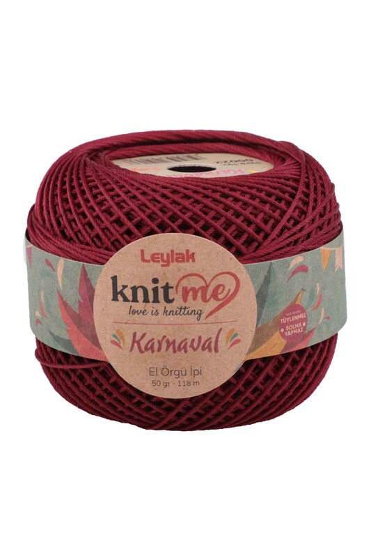 LEYLAK - Lace Crochet Yarn Knit me Karnaval 50 gr.|Light Burgundy 00022
