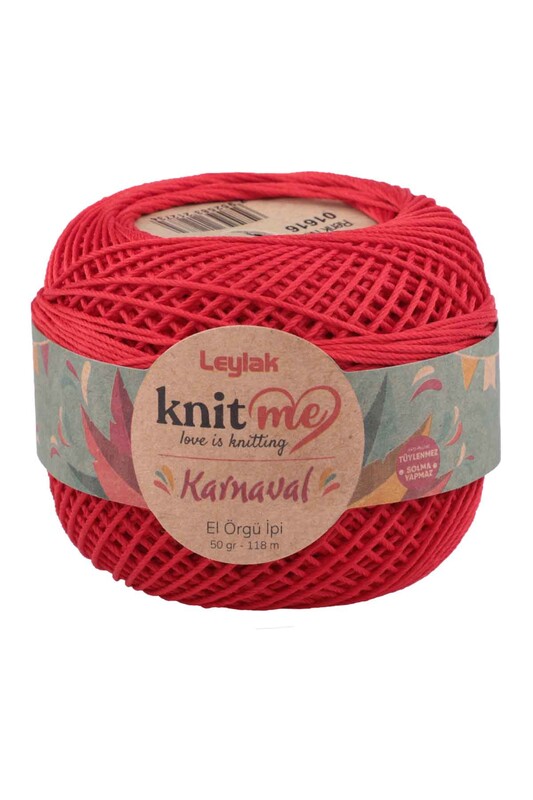 LEYLAK - Lace Crochet Yarn Knit me Karnaval 50 gr.|Red 01616